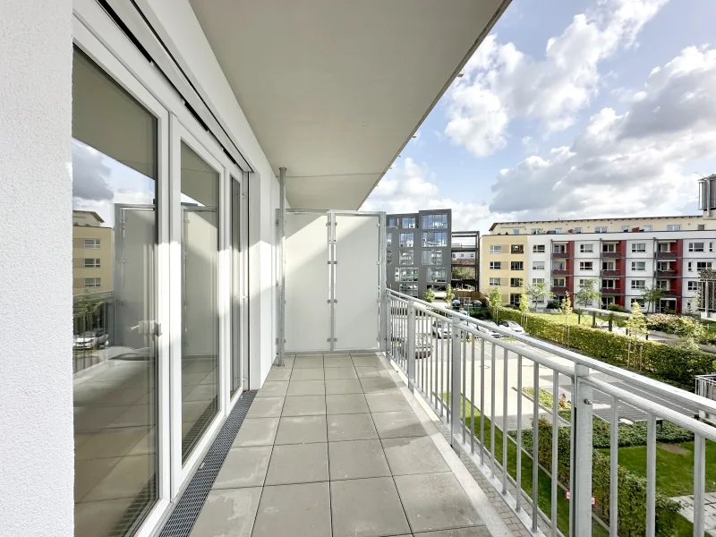 Balkon/Loggia - Wohnung kaufen in Hannover (Groß Buchholz) - Moderne & komfortable 1-Zimmer-Wohnung mit sonnigem Balkon / Nähe Mittellandkanal