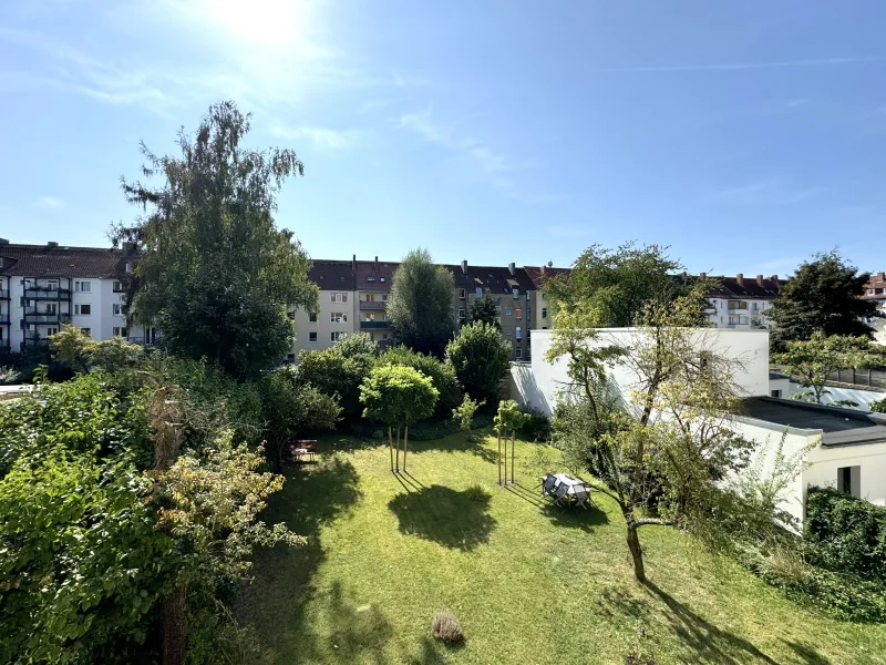 Ausblick Innenhof/Garten