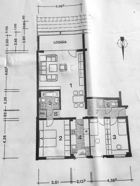 Grundriss - Wohnung kaufen in Garbsen (Berenbostel) - Großzügige & helle 3- bis 4-Zimmer-Wohnung mit großer Süd-Terrasse in guter Wohnlage