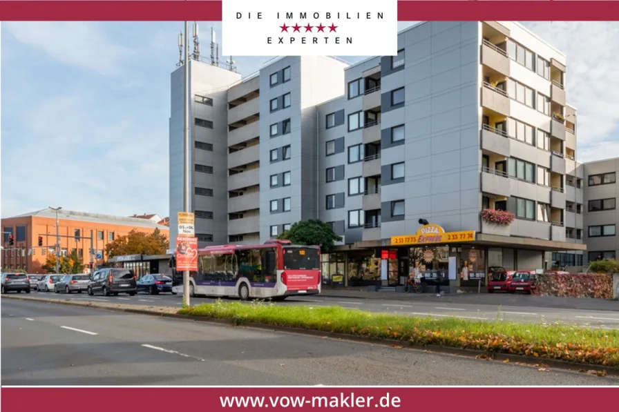 Außenansicht - Wohnung kaufen in Braunschweig - Gut geschnittene drei-Zimmer-Wohnung mit Balkon!