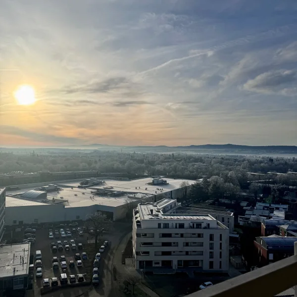 Blick vom Balkon - Wohnung mieten in Salzgitter / Lebenstedt - Gepflegtes Appartement in zentraler Lage mit tollem Ausblick!