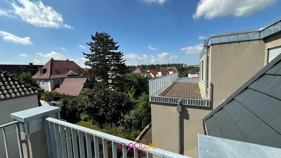 Blick von der Dachterrasse - Wohnung kaufen in Wolfenbüttel - Wolfenbüttel: Natürlich mit Aufzug, Tiefgaragenplatz und Balkon! Helle 3-Zim.-Neubauwohnung