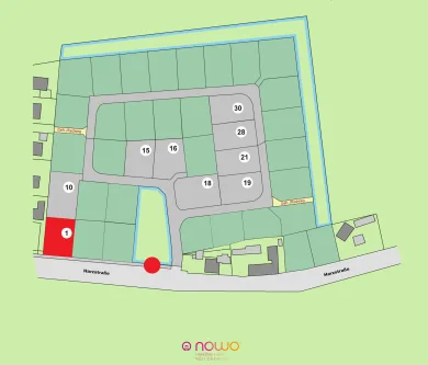 Lageplan Bauplatz 1 - Grundstück kaufen in Dorstadt - Dorstadt: Bauplatz Single 675 m² sucht Haus zur dauerhaften Verbindung. Flexibel, auch 2-geschossig.