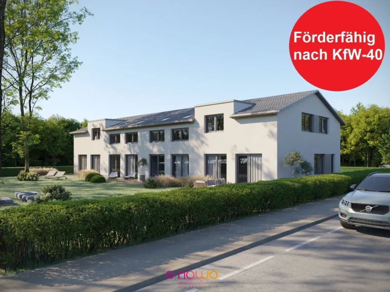 Ansicht - Haus kaufen in Weyhausen - Neubau Reihenendhaus, Moderne Architektur zu einem fairen Preis