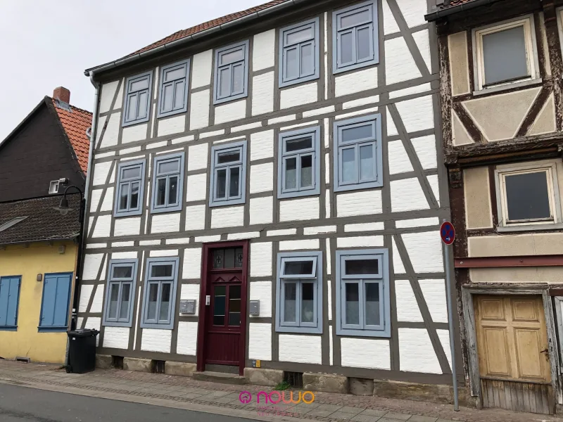 Außenansicht des saniertns Fachwerkhauses - Wohnung mieten in Wolfenbüttel - Im Fachwerk wohnen - die zentrale Lage wird sich lohnen
