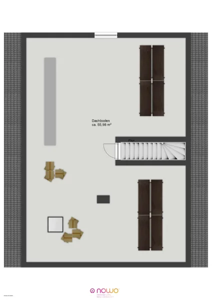 Grundriss Dachboden