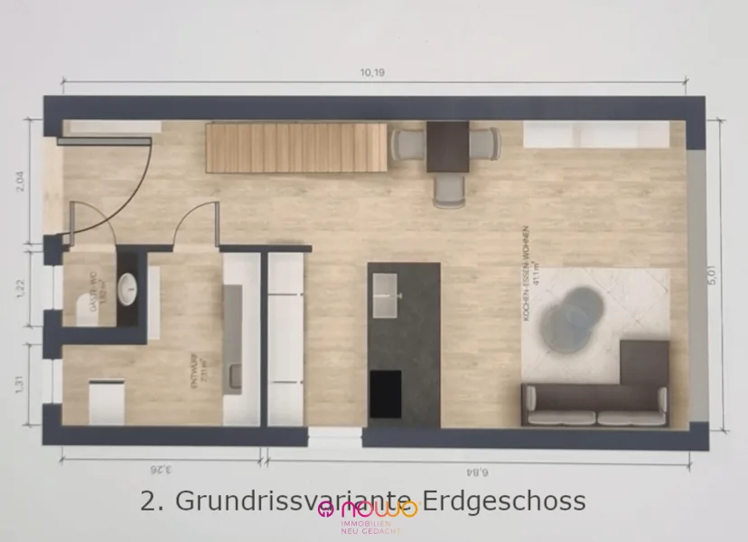 2. Grundrissvariante Erdgeschoss