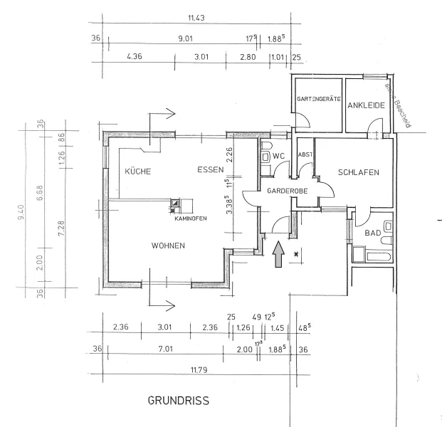 Grundriss Bungalow