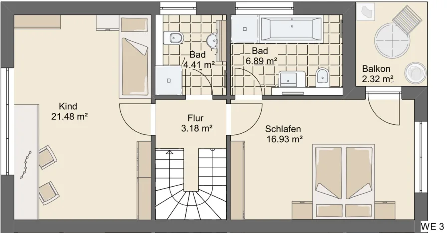 Grundriss 1.Obergeschoss