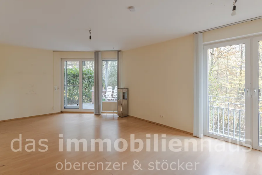 Wohnzimmer - Wohnung mit Terrasse und Garten in Braunschweig Broitzem