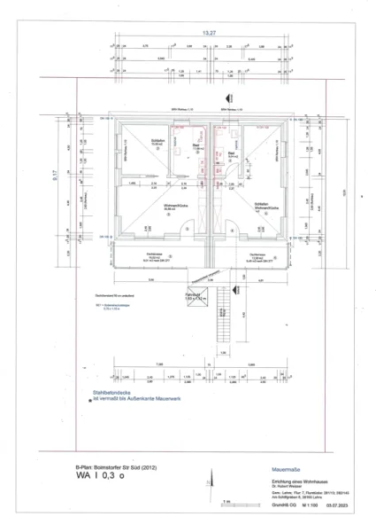 Grundriss Obergeschosswohnungen