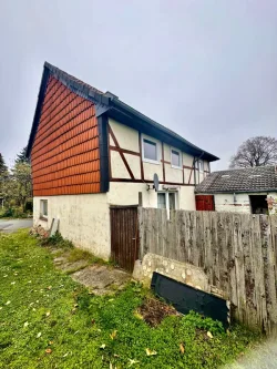 Seitenansicht Garten - Haus kaufen in Roklum - Kleines Einfamilienhaus in ländlicher Lage