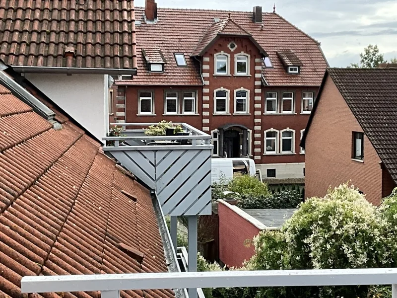 Blick vom Balkon