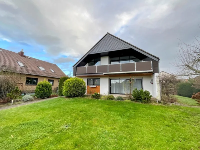 Gartenansicht-2 - Haus kaufen in Cremlingen / Klein Schöppenstedt - Ein-/Zweifamilienhaus oder mit Einliegerwohnung in Klein Schöppenstedt