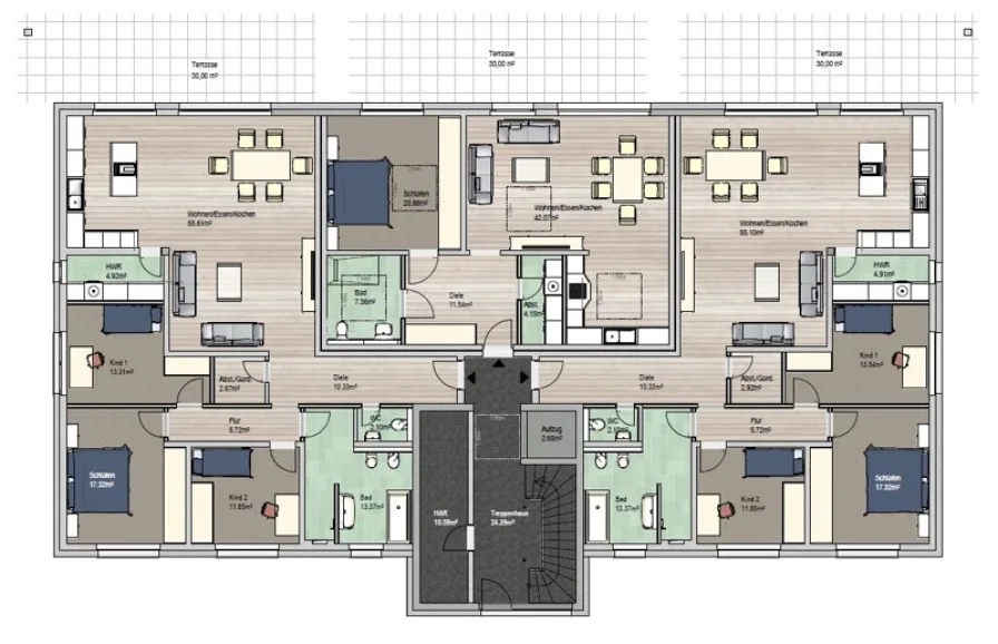 Grundriss EG A+C Layout