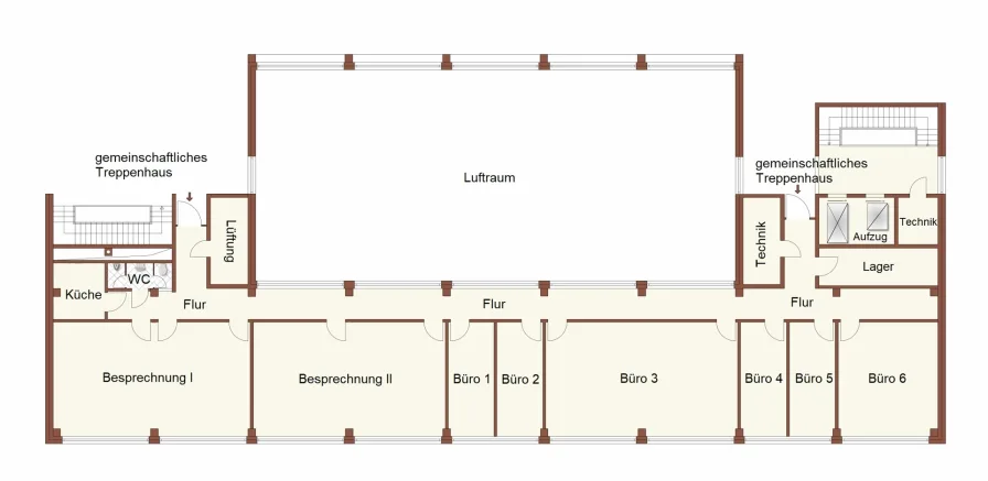 Grundriss Teilfläche im 2. OG