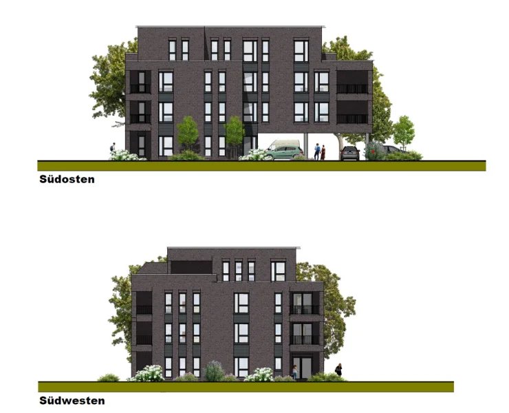 Visualisierung - Laden/Einzelhandel mieten in Oldenburg - Ebenerdige Gewerbefläche im hochmodernen Neubau -individuelle Gestaltungsmöglichkeiten