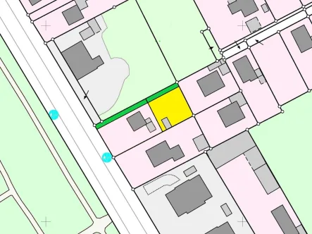 Lageplan - Grundstück kaufen in Oldenburg - Kleines Baugrundstück auf einem Hintergrundstück