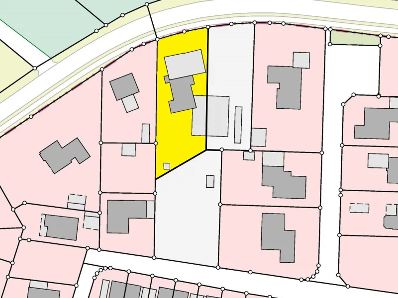 Lageplan Bauplatz 1 - Grundstück kaufen in Bad Zwischenahn - Baugrundstück mit Altbeständen