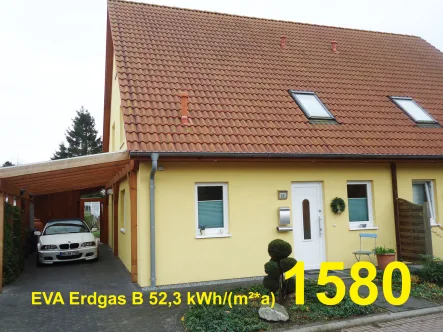 Ansicht  - Haus kaufen in Scharbeutz OT Klingberg - OSTSEE-Miet/Klingberg/neuw.DHH/ca. 107 m² Wohnfl./4 Zi./EBK/ Terrasse/ Garten / Carport/ 525.000 EUR