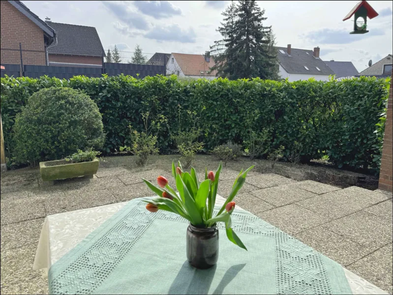 Terrasse vor dem Wohnzimmer