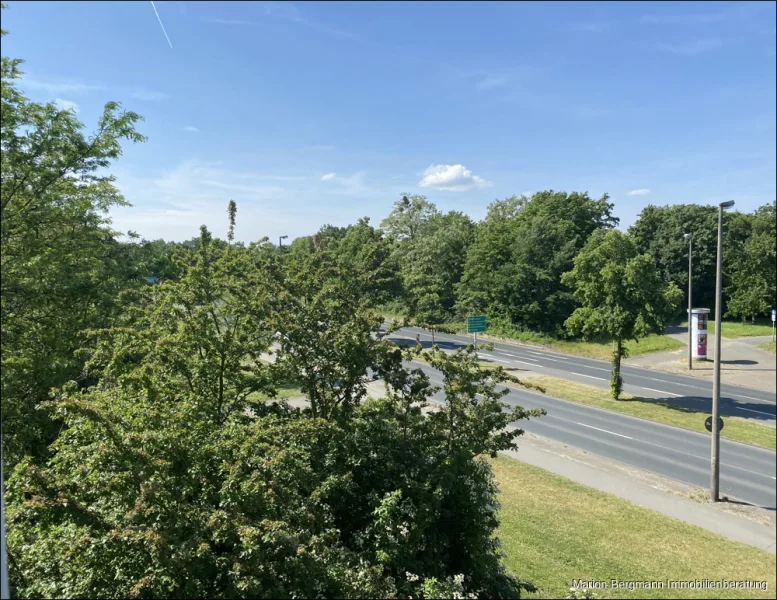 Blick aus dem Wohnzimmerfenster