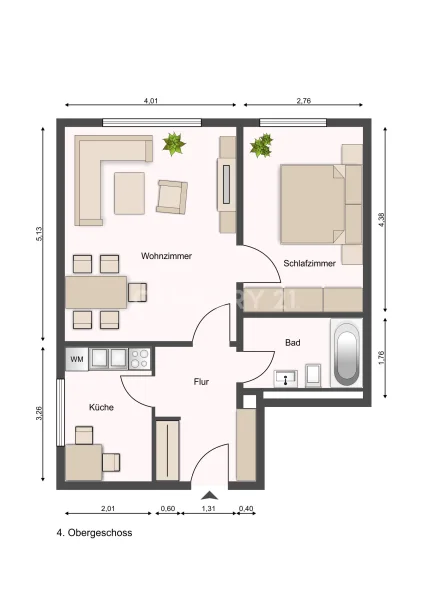 Grundriss 4. Obergeschoss