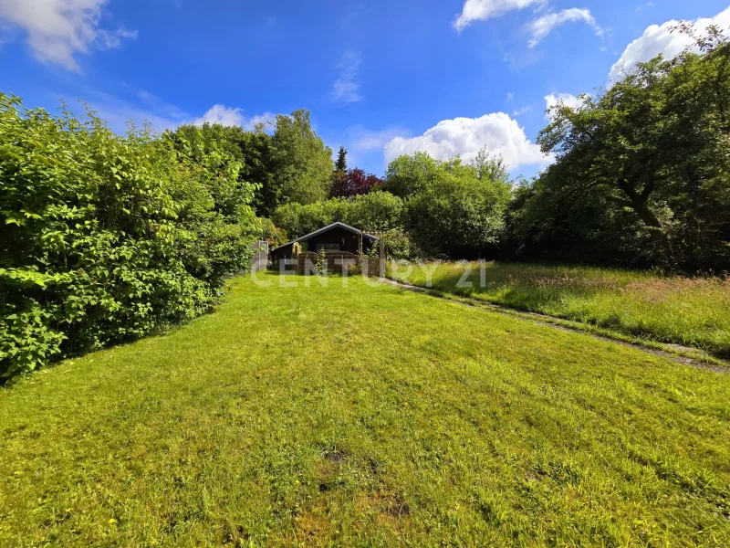 Garten mit Gartenhaus