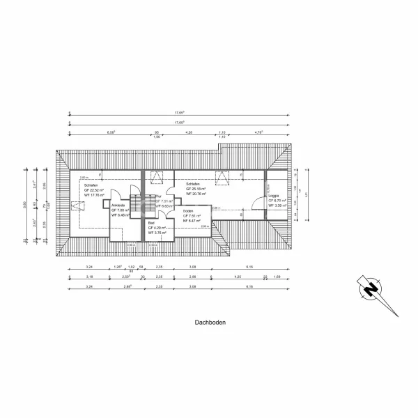 Dachgeschoss (beispielhaft)