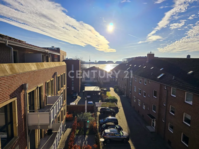 Aussicht vom Balkon