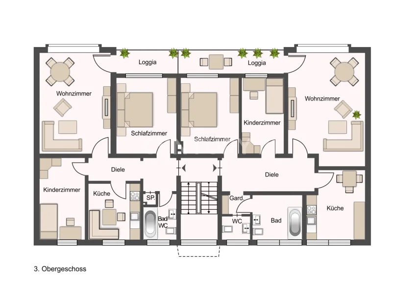 Grundriss 3.OG (beispielhaft)