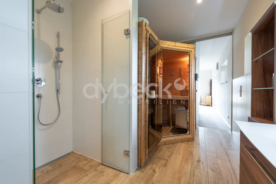 Bad en Suite mit Sauna