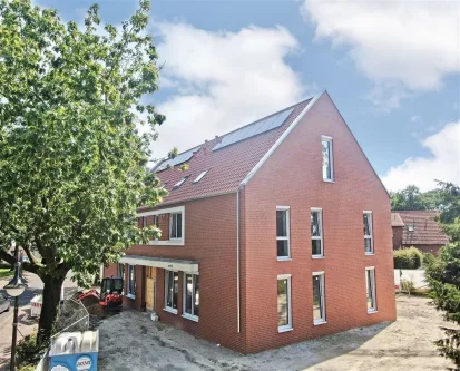 Außenansicht - Wohnung mieten in Emlichheim - Stilvolle 3-Zimmer-Neubauwohnung mit Balkon und Stellplatz in Emlichheim!