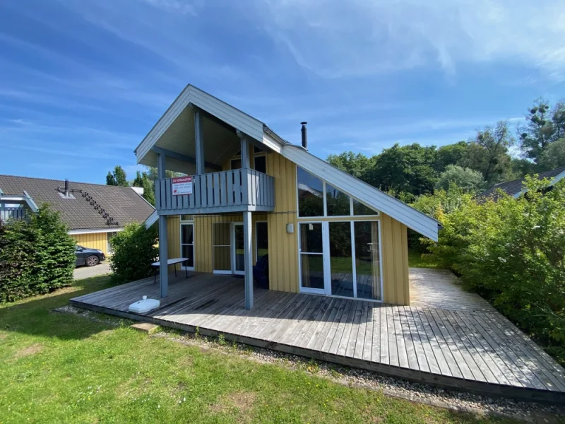 Terrasse - Haus kaufen in Rechlin - Reduziert! komfortables Ferienhaus in ruhiger Lage an der Müritz - nahe Müritz Nationalpark!