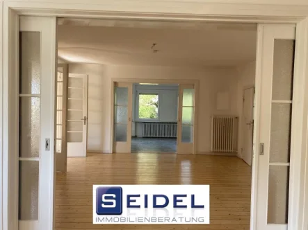 Blick durch die Wohnung - Wohnung mieten in Wolfenbüttel - Raus aus dem großen Haus, Leben auf einer Etage! Geräumige Pärchenwohnung