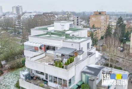 Außenansicht - Wohnung kaufen in Buxtehude - Gepflegte Terrassenwohnung mit Weitblick in direkter Stadtlage!