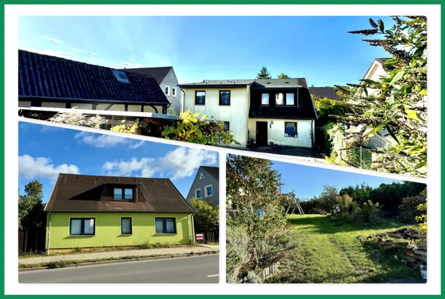 Collage - Haus kaufen in Bergen - - Provisionsfrei - Ihr Traum vom neuen Eigenheim mit zusätzlichem Baugrund!