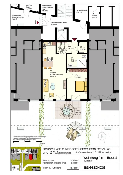 Grundriss W 16, Haus 4