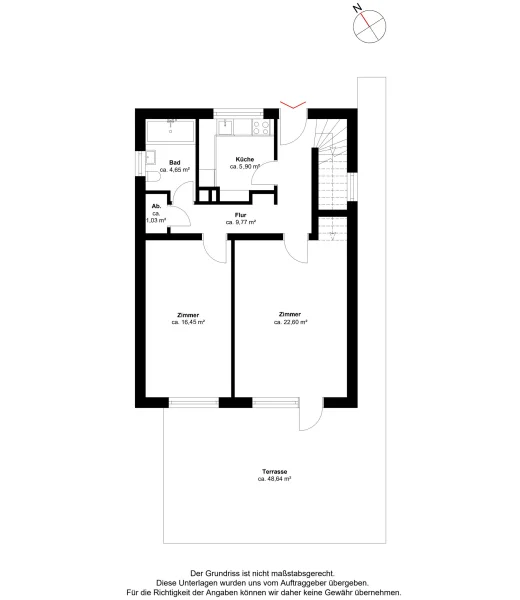 Grundriss Obergeschoss / Einliegerwohnung