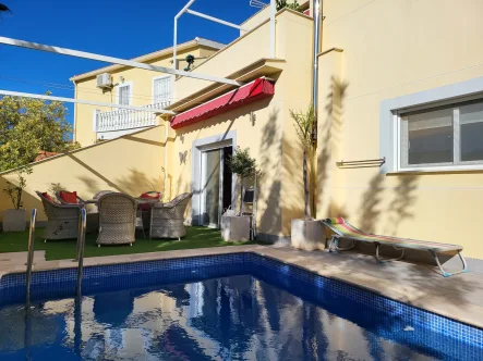 Pool/Terrasse - Haus kaufen in San Fulgencio / La Marina - Ihr Traum - ein Haus in Spanien - jetzt erfüllen!