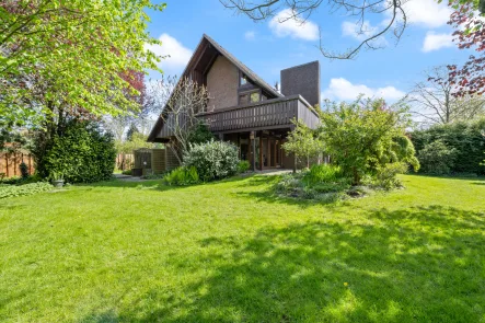 Ansicht Garten - Haus kaufen in Asendorf - Attraktive Doppelhaushälfte auf herrlichem Grundstück in ländlicher Lage