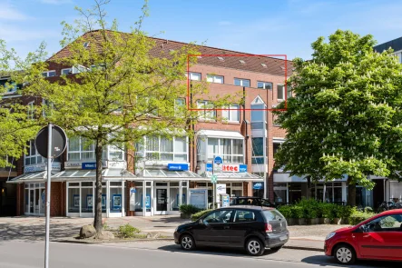 Ansicht Straße - Büro/Praxis kaufen in Buchholz - Vermietete Bürofläche im Zentrum von Buchholz i.d.N.