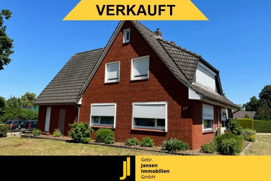  - Haus kaufen in Westoverledingen - VERKAUFT! Für Kapitalanleger! EFH mit Einlieger! Provisionsfrei für Käufer!