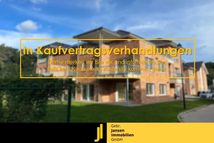  - Wohnung kaufen in Haselünne - RESERVIERT! Ideal ausgestattet im Alter! Seniorengerechte EG-Wohnung!