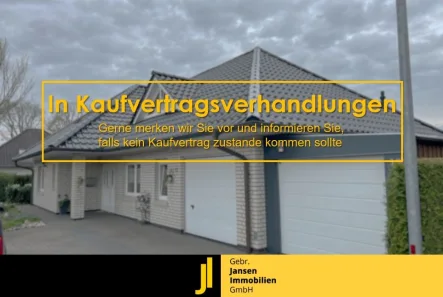  - Haus kaufen in Börger - Komplett barrierefrei! Schicker Bungalow in Börger!