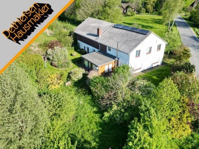  - Haus kaufen in Schülp - Verkauf eines ehemaligen Bauernhauses mit Wiesenblick in Nordseenähe bei Wesselburen, Kreis Dithm.