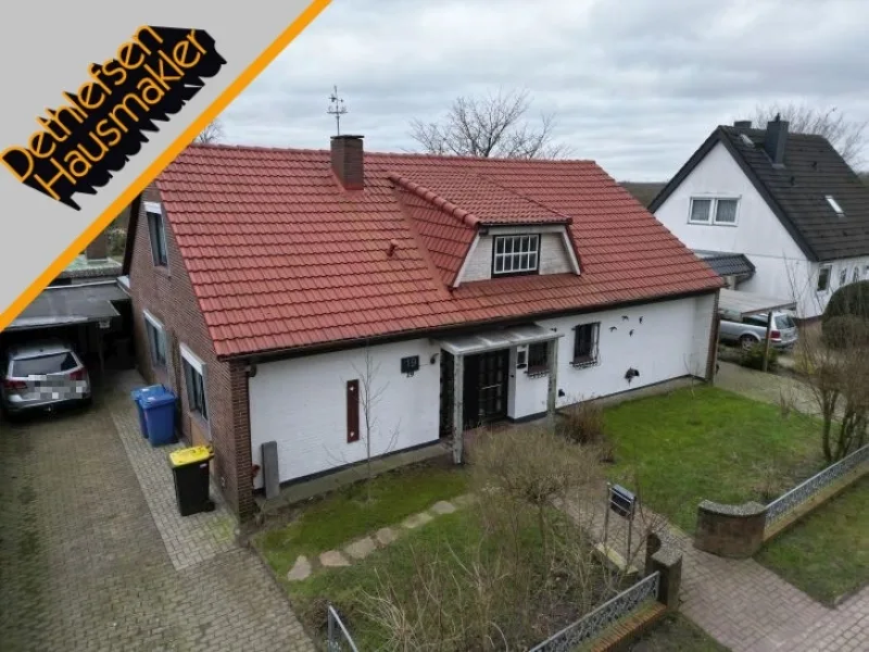  - Haus kaufen in Wrohm - Verkauf eines modernisierten Einfamilienhauses in Wrohm zwischen Heide und Rensburg, Kreis Dithm.