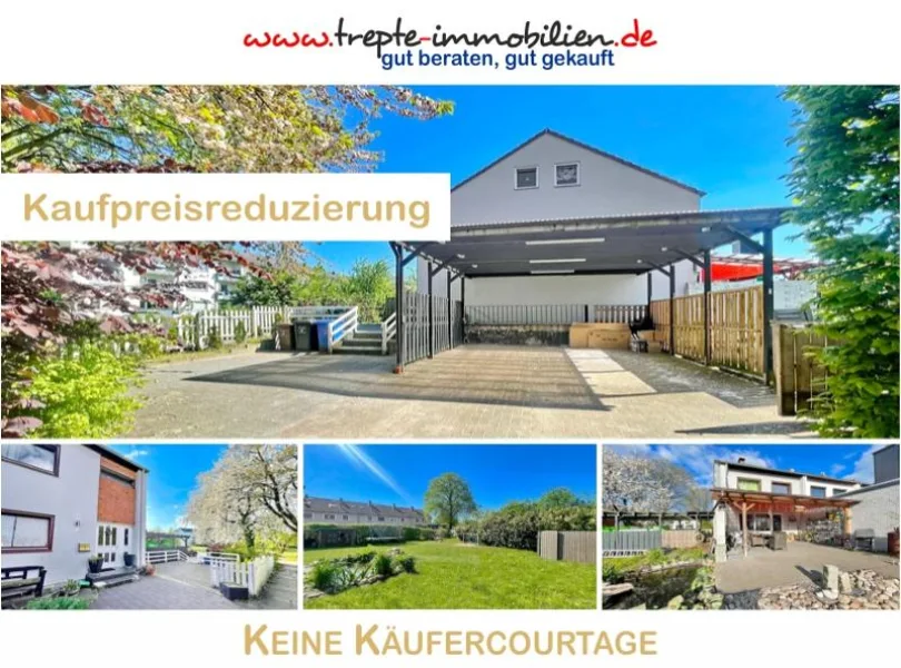 Hauptbild - Haus kaufen in Bad Bramstedt - KINDERFREUNDLICHES RIESENGRUNDSTÜCK !!! ENDreihenhaus mit Vollkeller, Carport & Viel Potential !!!