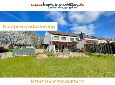 Hauptbild - Haus kaufen in Bad Bramstedt - KINDERFREUNDLICHES RIESENGRUNDSTÜCK !!! ENDreihenhaus mit Vollkeller, Carport & Viel Potential !!!