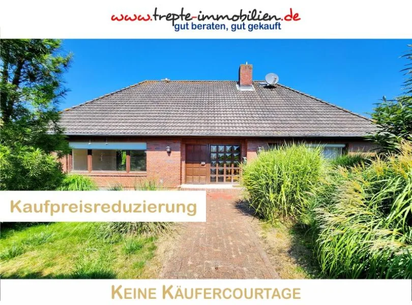 Hauptbild - Haus kaufen in Krempe - * Schicker modernisierter Bungalow mit optimaler Ausbaumöglichkeit * Vollkeller & Garage *